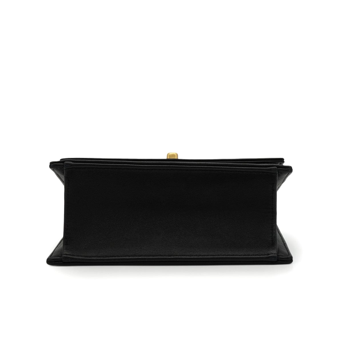 Luxury Promise Japan CHANEL CAMELLIA PATTERN METALLIC PRINT TURNLOCK CHAIN SHOULDER BAG BLACK LEATHER GOLD HARDWARE 90344459