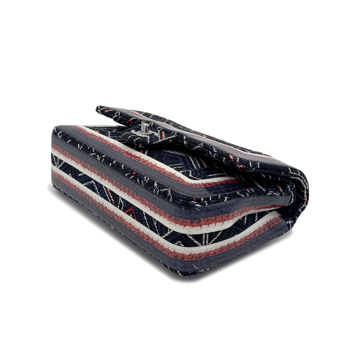 Luxury Promise Japan CHANEL CHAIN SHOULDER BAG BLUE CANVAS 90275041