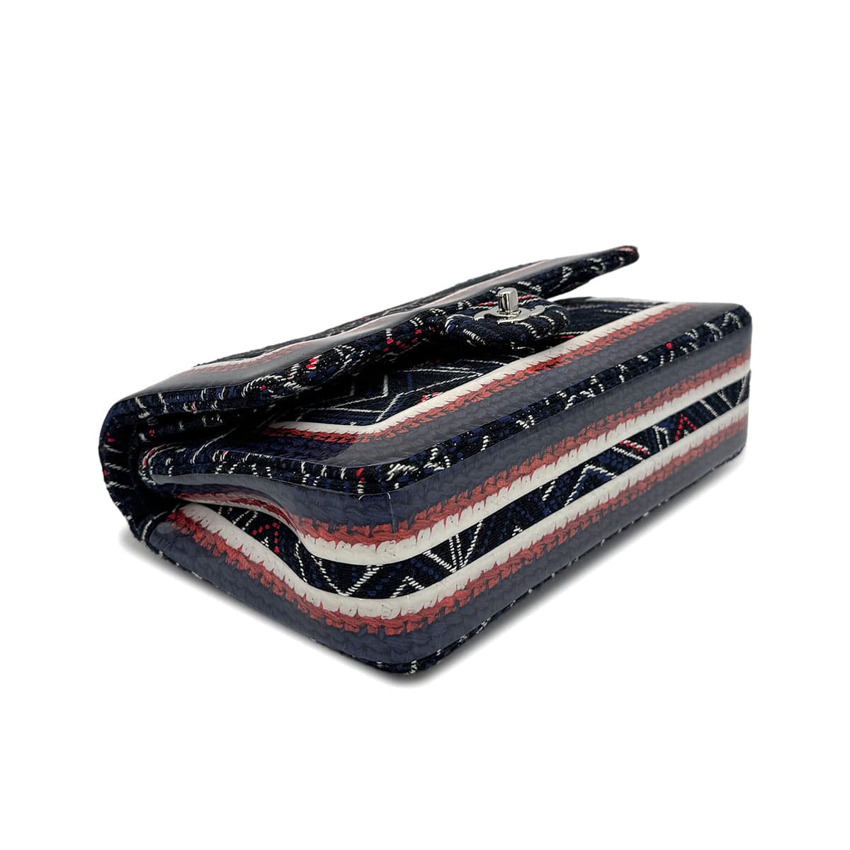 Luxury Promise Japan CHANEL CHAIN SHOULDER BAG BLUE CANVAS 90275041