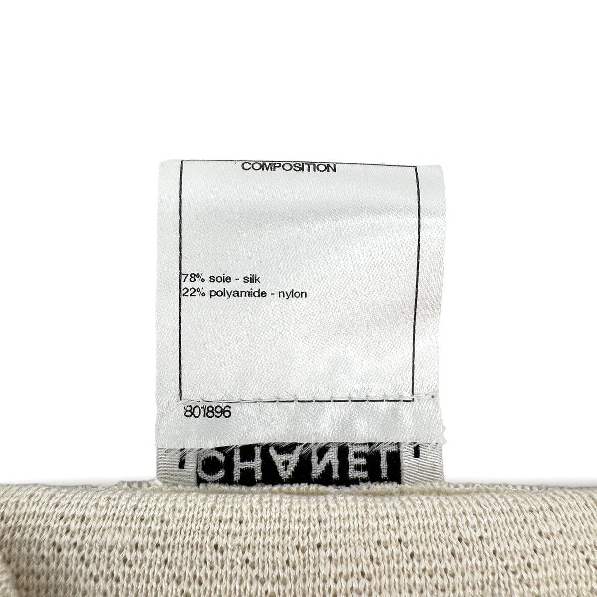 Luxury Promise Japan CHANEL COCO BUTTON CARDIGAN BEIGE SILK 38 P44 RTW 90284015