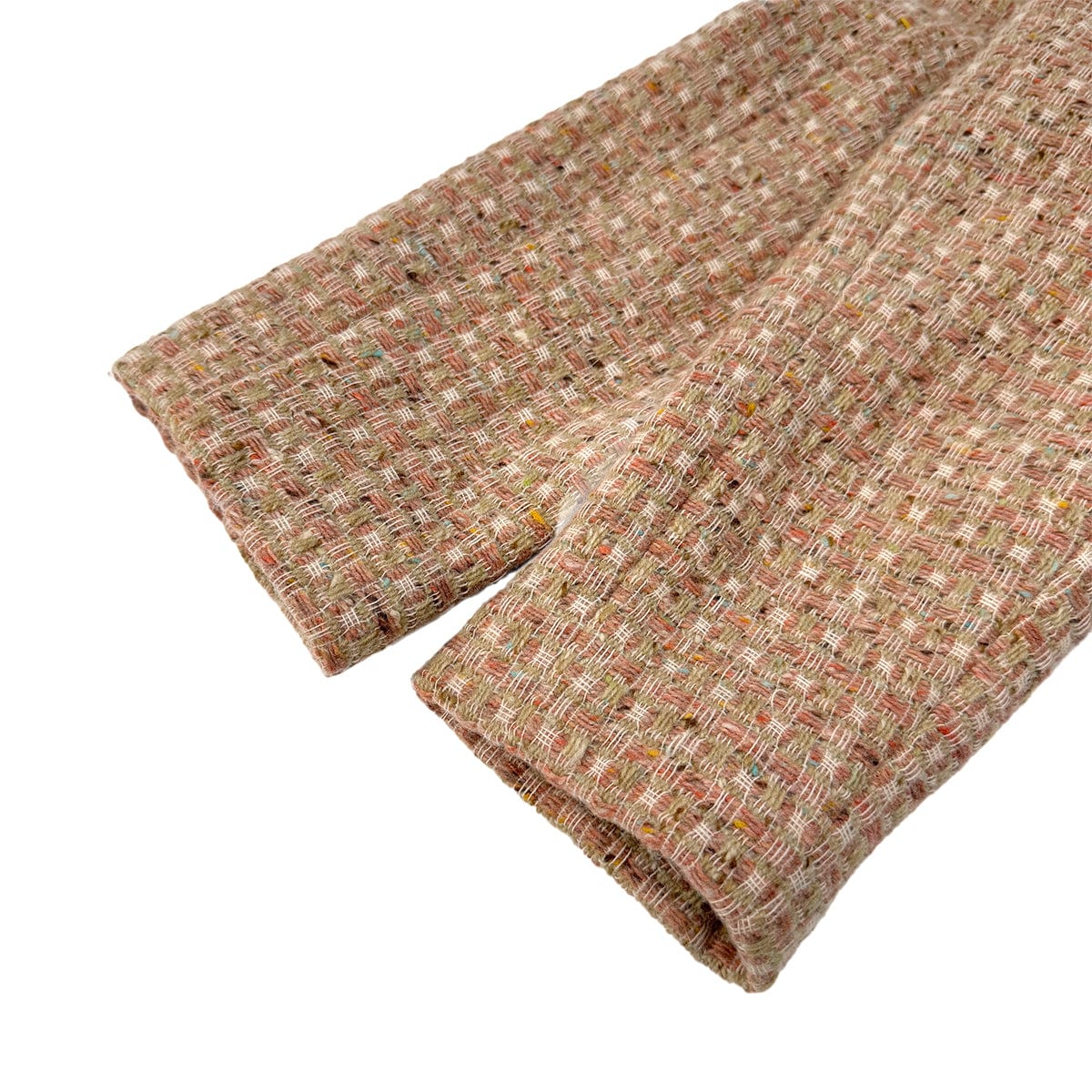 Luxury Promise Japan CHANEL COCO BUTTON TWEED JACKET ORANGE WOOL 40 01A RTW 90290316