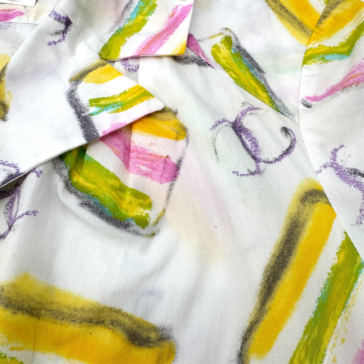 Luxury Promise Japan CHANEL COCO SHIRT WHITE MULTICOLOR COTTON 38 01C RTW 90299337