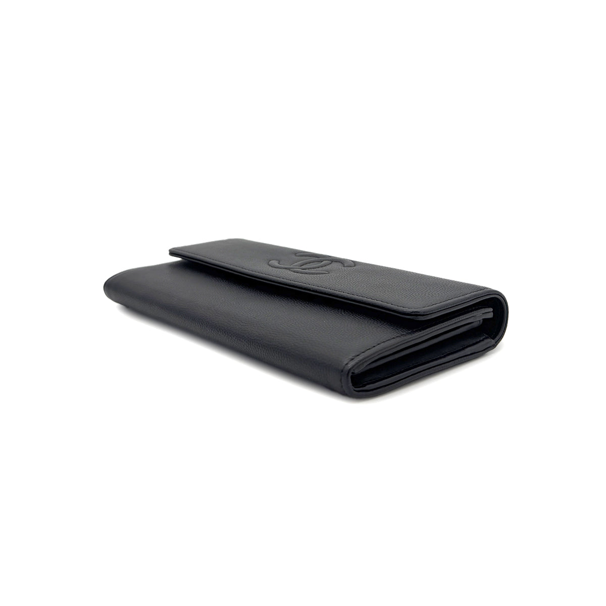 Luxury Promise Japan CHANEL COCOMARK BIFOLD LONG WALLET BLACK CAVIAR SKIN 90291461