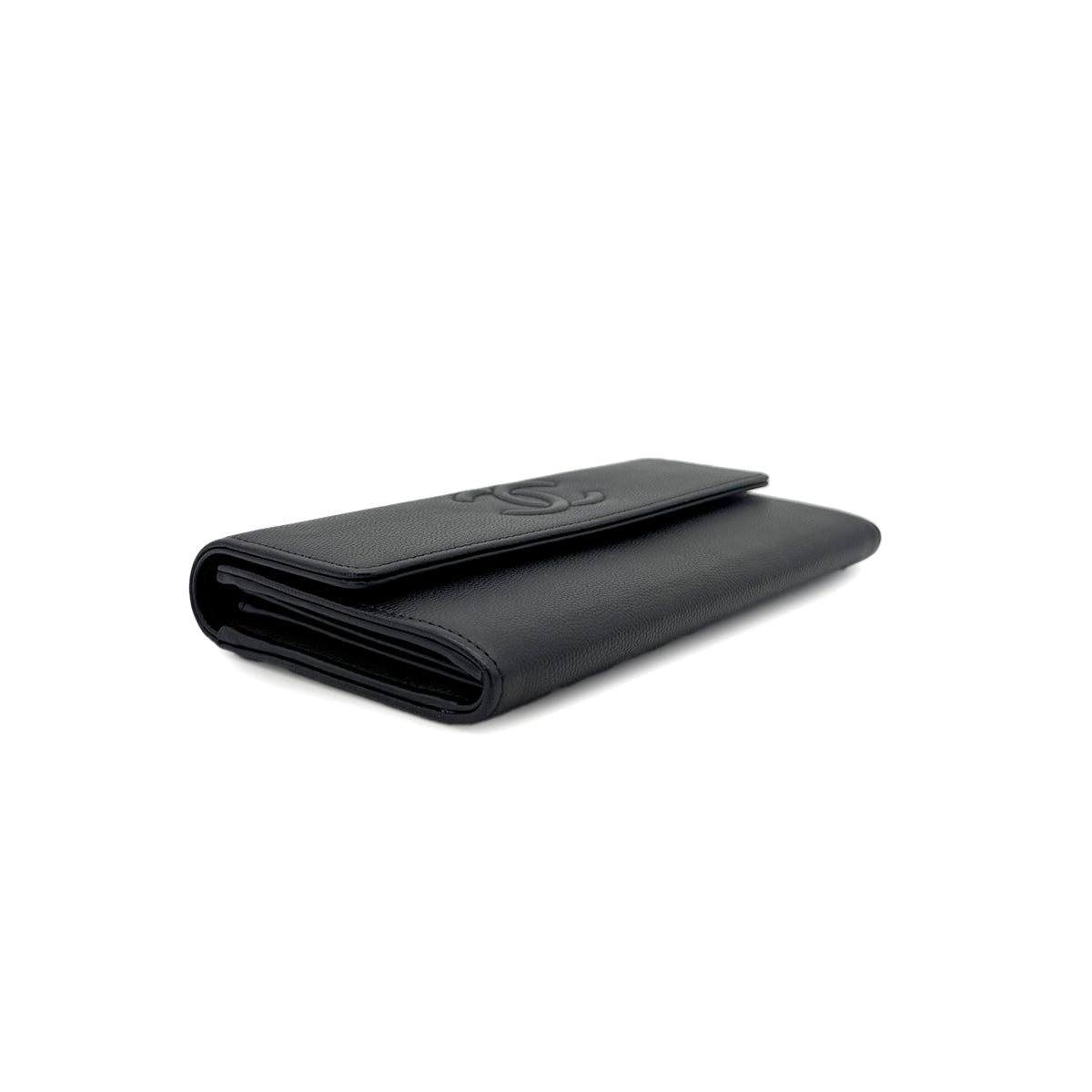 Luxury Promise Japan CHANEL COCOMARK BIFOLD LONG WALLET BLACK CAVIAR SKIN 90291461