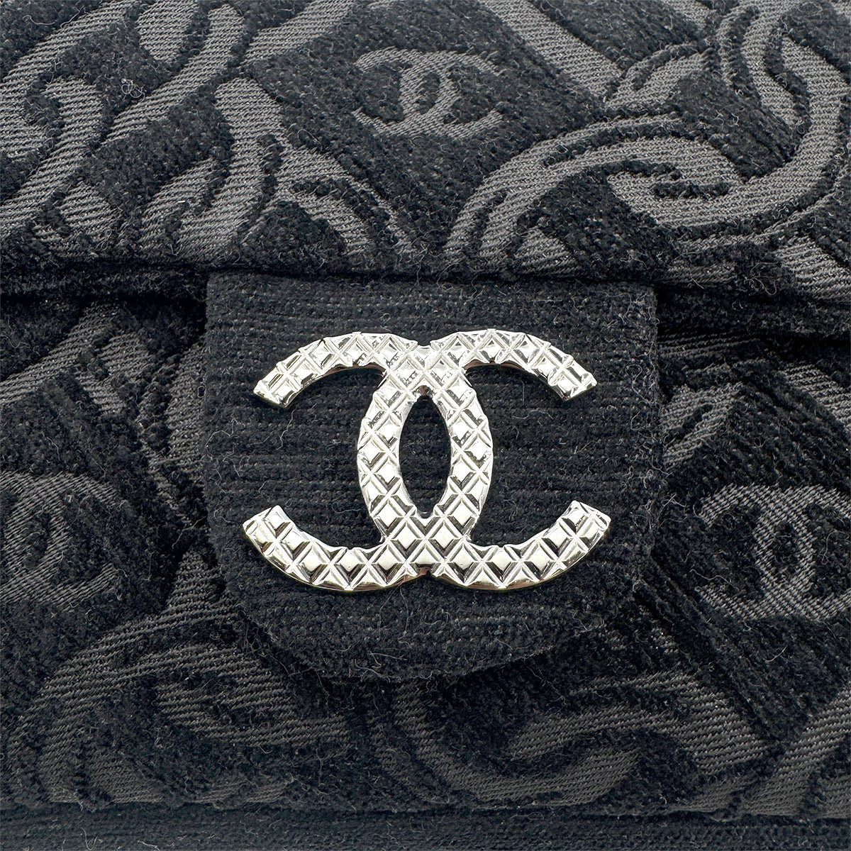 Luxury Promise Japan CHANEL COCOMARK CHAIN SHOULDER BAG BLACK JACQUARD 90274455