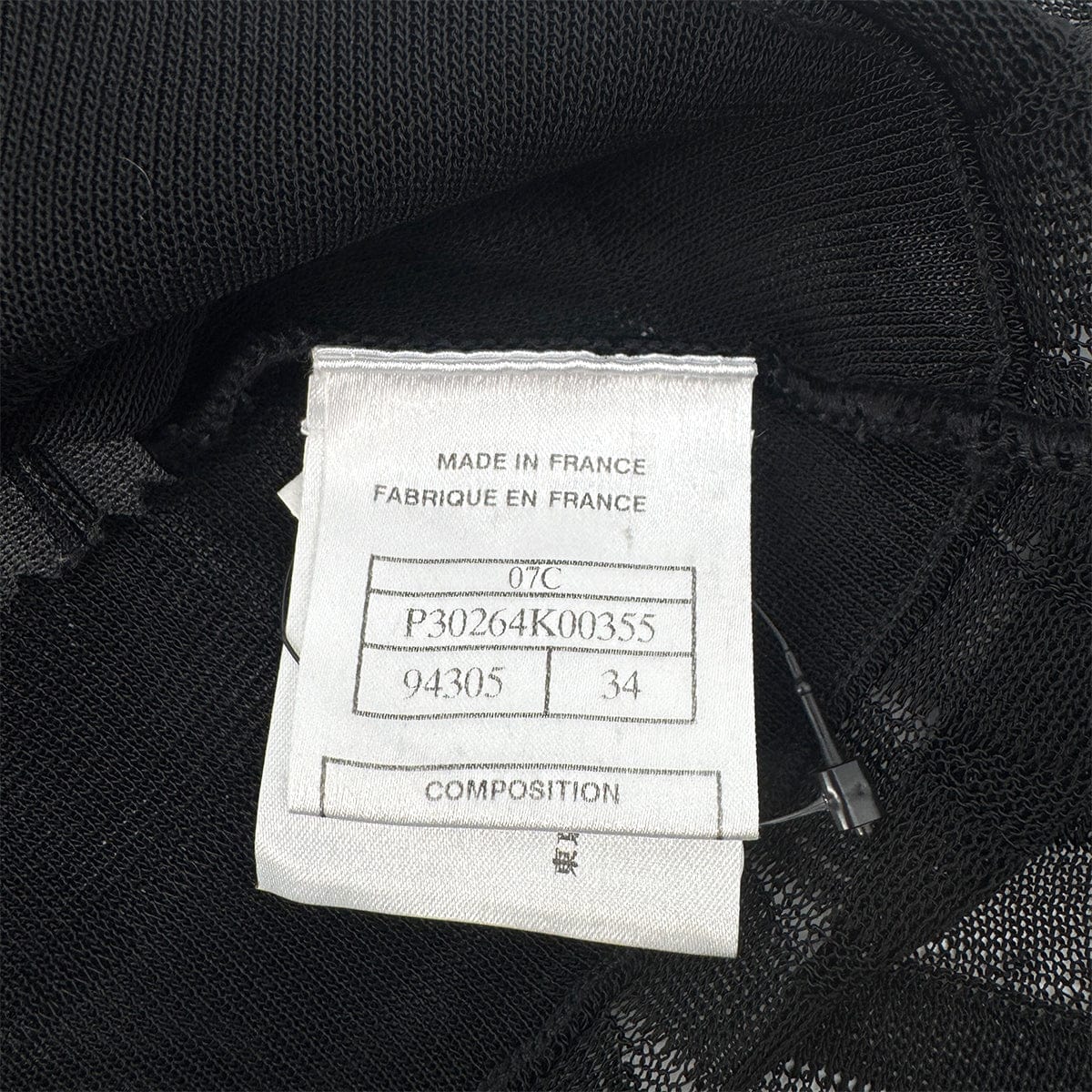 Luxury Promise Japan CHANEL COCOMARK RACE CAMISOLE TOPS BLACK RAYON 34 07C RTW 90289570