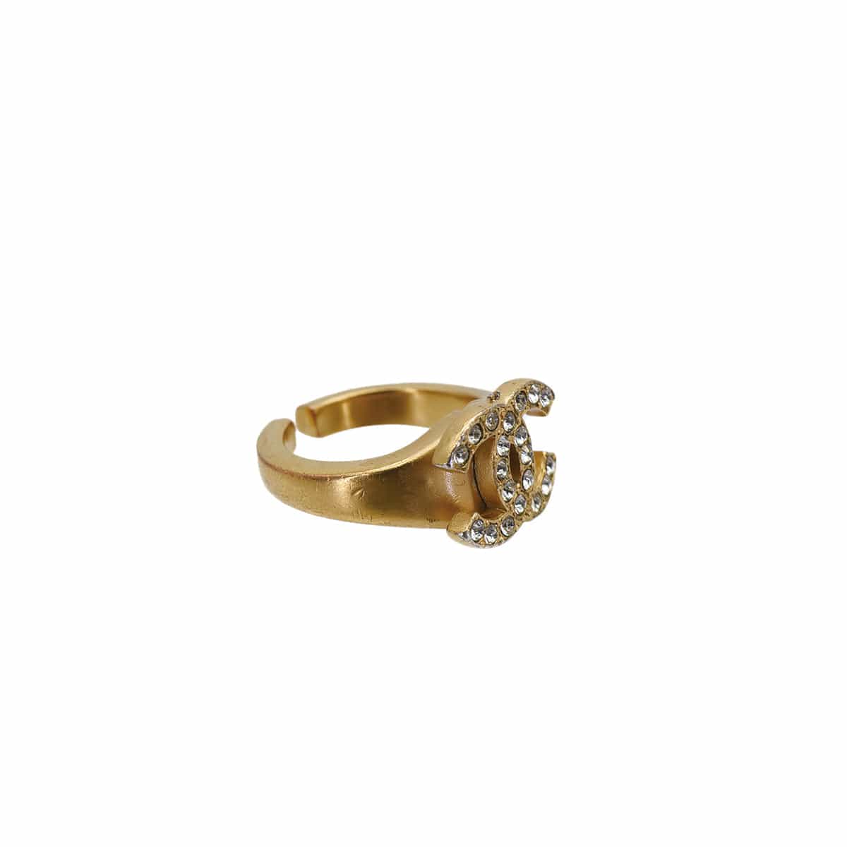 Luxury Promise Japan CHANEL COCOMARK RING RHINESTONE GOLD ACCESSORY 01C 90310142