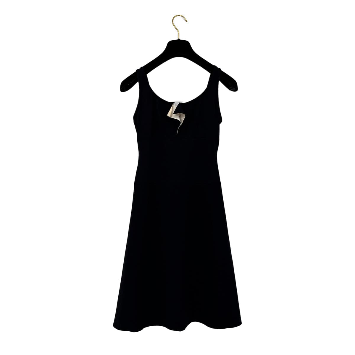 Luxury Promise Japan CHANEL COCOMARK SLEEVELESS SWIMWEAR DRESS BLACK NYLON 38 03C RTW 90290207