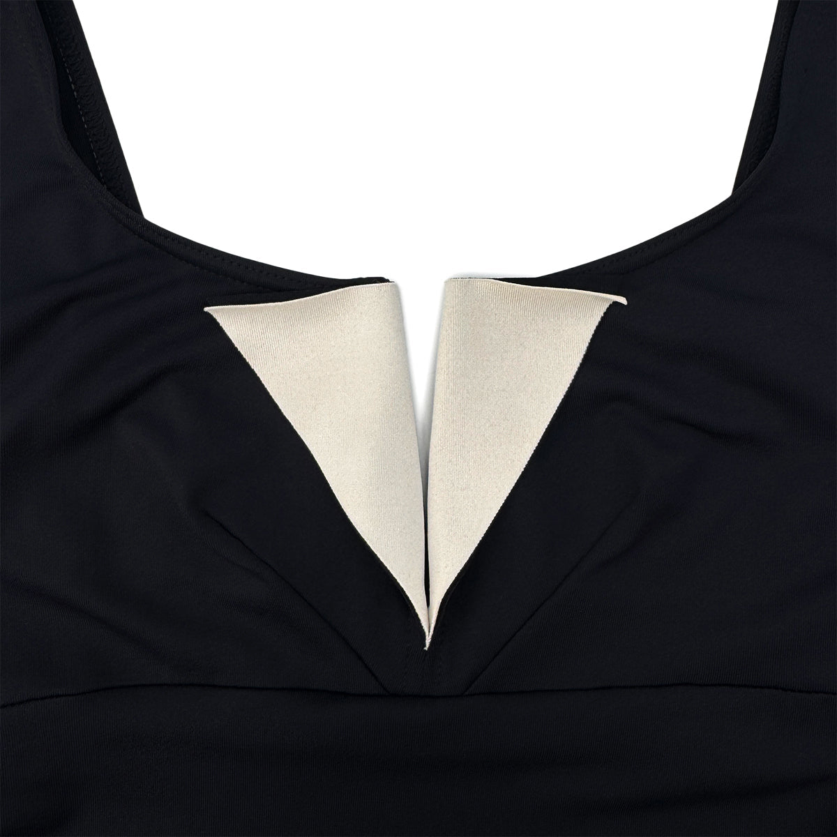 Luxury Promise Japan CHANEL COCOMARK SLEEVELESS SWIMWEAR DRESS BLACK NYLON 38 03C RTW 90290207