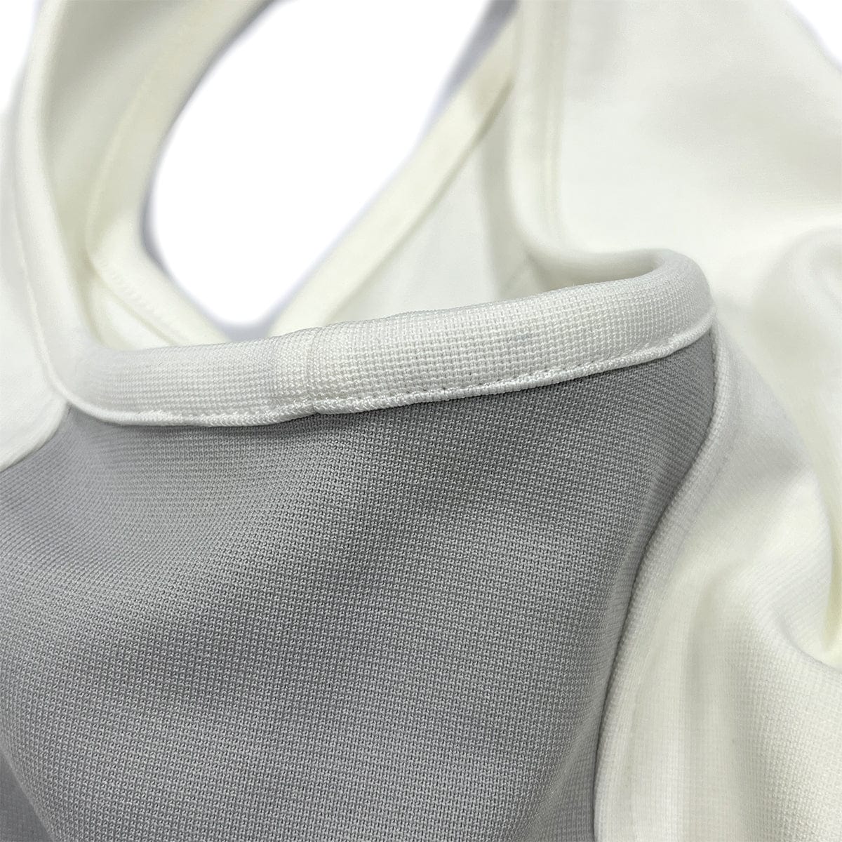 Luxury Promise Japan CHANEL COCOMARK SLEEVELESS TOPS WHITE GLAY POLYAMIDE 44 01P RTW 90287076