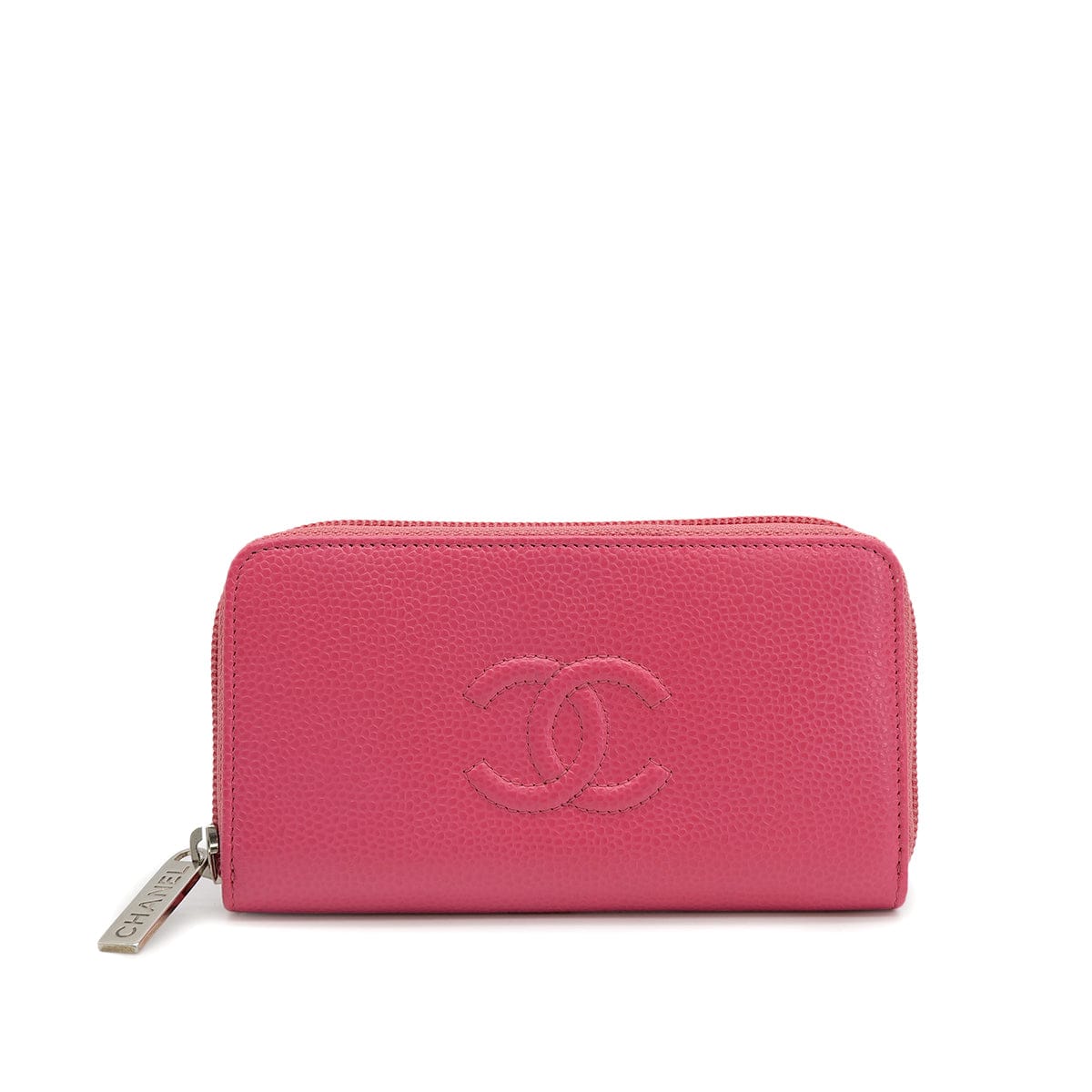 Luxury Promise Japan CHANEL COCOMARK ZIP AROUND WALLET PINK CAVIAR SKIN 90319940