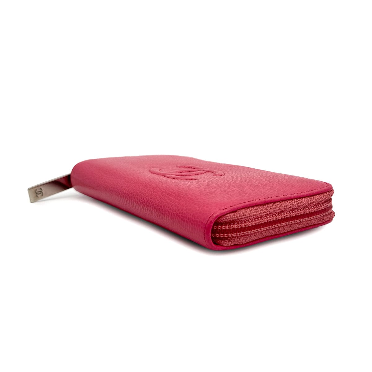 Luxury Promise Japan CHANEL COCOMARK ZIP AROUND WALLET PINK CAVIAR SKIN 90319940