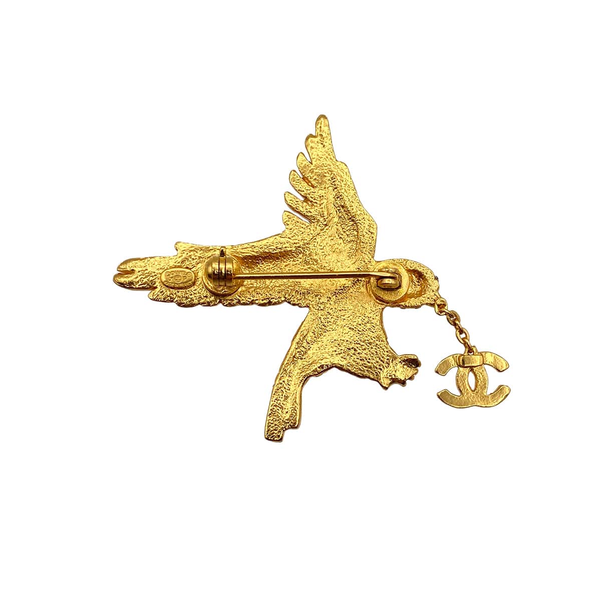 Luxury Promise Japan CHANEL EAGLE COCOMARK BROOCH RHINESTONE ACCESSORY 01P 90274191