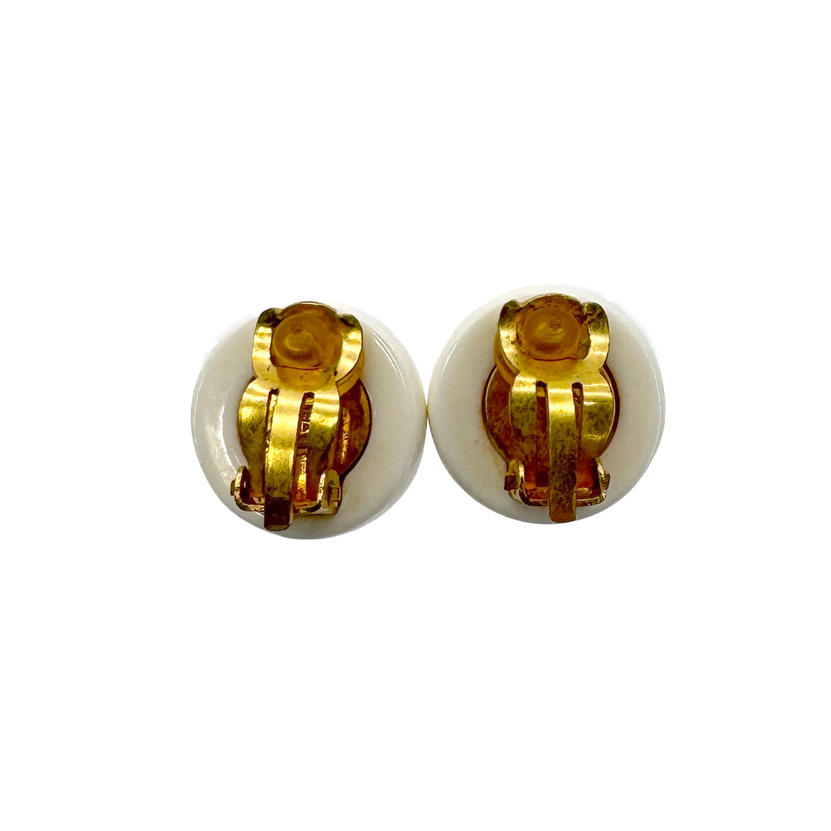 Luxury Promise Japan CHANEL EARRINGS COCOMARK ROUND WHITE 01P 90270320