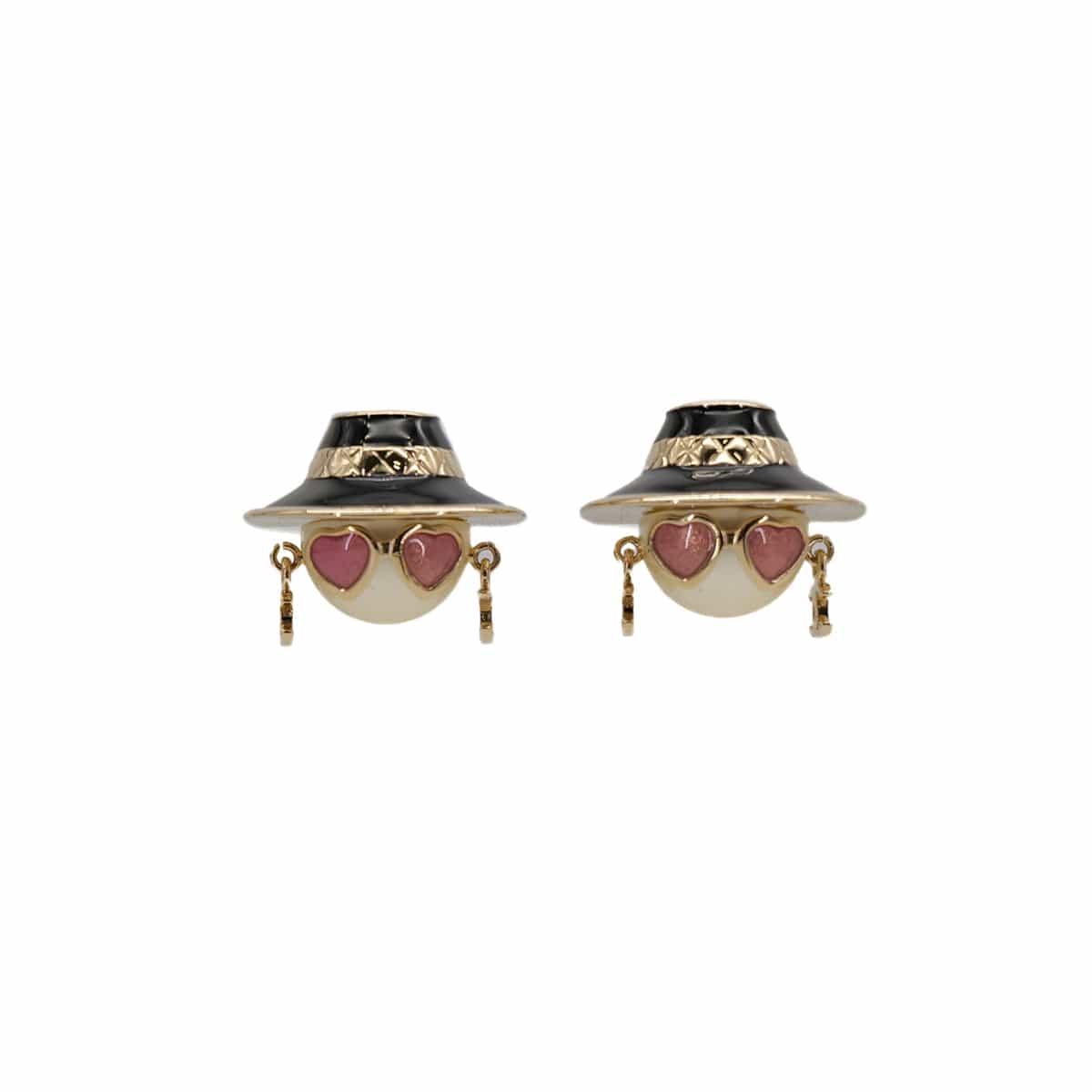 Luxury Promise Japan CHANEL EARRINGS DOLL MOTIF COCOMARK FAUX PEARL GOLD ACCESSORY B25B 90314890