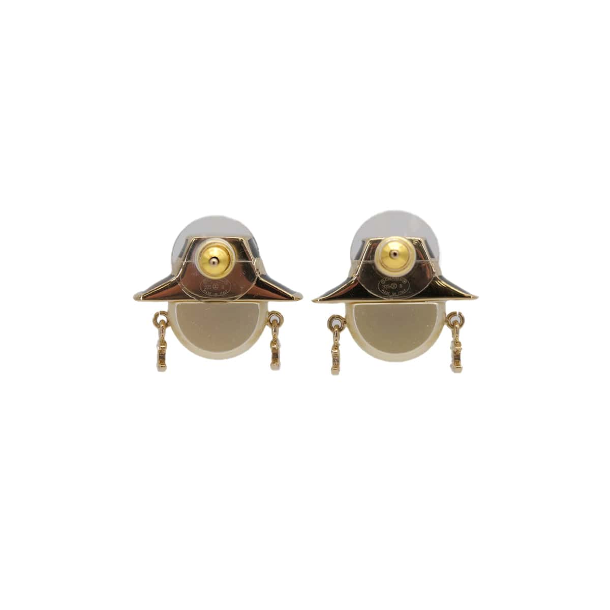 Luxury Promise Japan CHANEL EARRINGS DOLL MOTIF COCOMARK FAUX PEARL GOLD ACCESSORY B25B 90314890