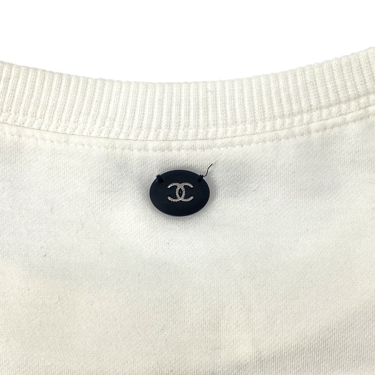 Luxury Promise Japan CHANEL GABRIELLE LONG SLEEVE SWEATSHIRT WHITE COTTON 40 P57 RTW 90297269