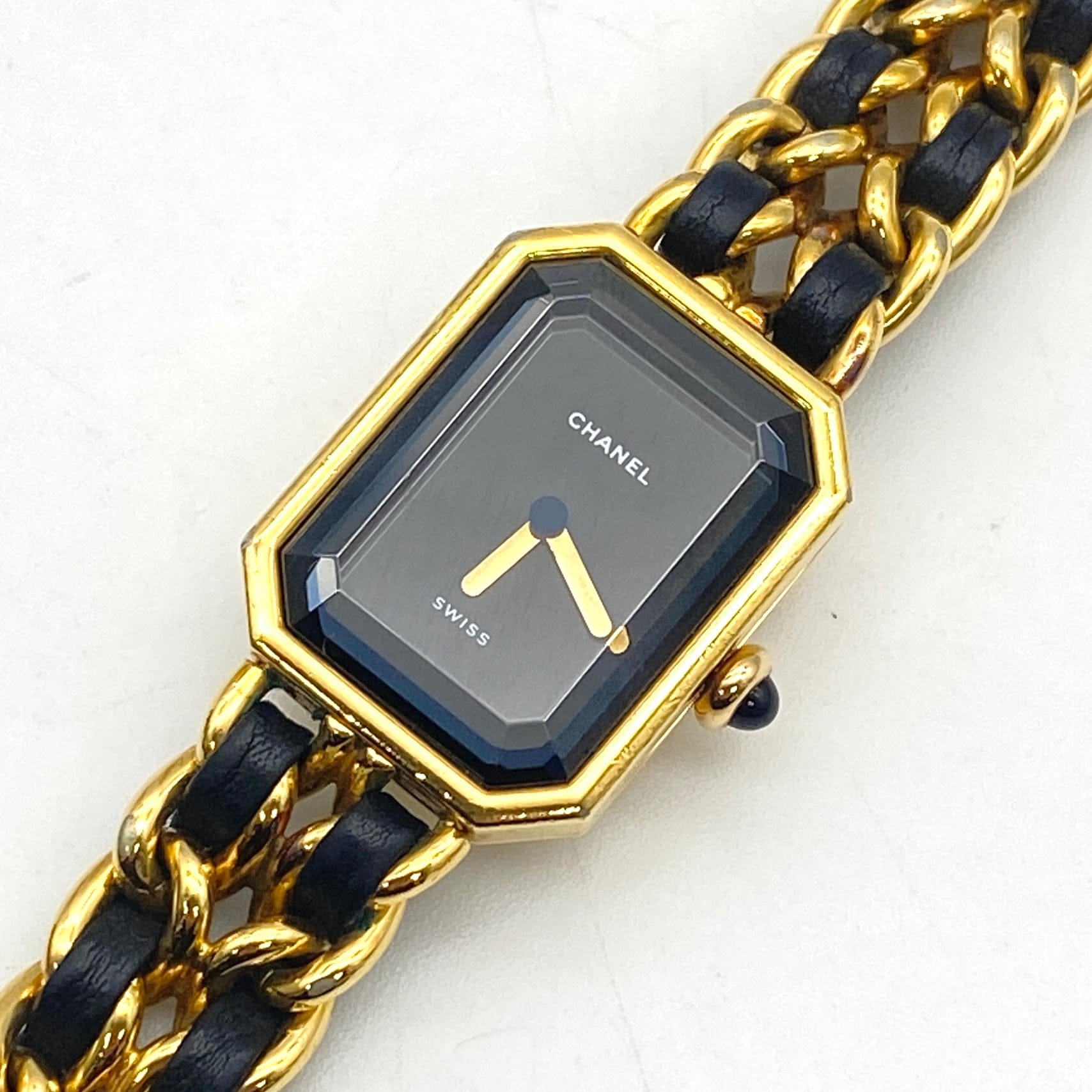 Luxury Promise Japan CHANEL GP/Leather Watch Premiere Quartz/L No:UD73920 49.2g 52985