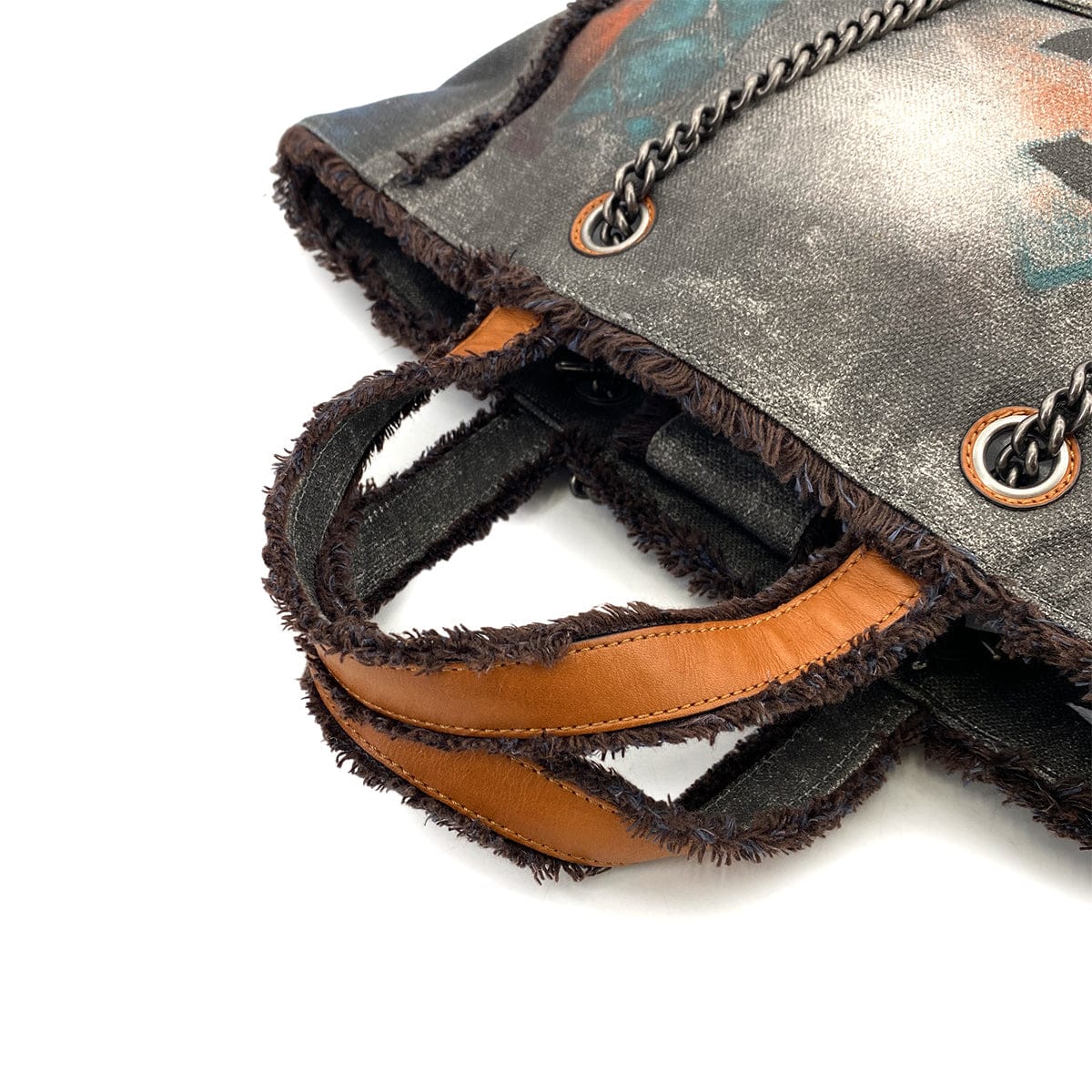 Luxury Promise Japan CHANEL GRAFFITI BRICOLAGE TOTE SHOULDER BAG CANVAS A92317 90257290