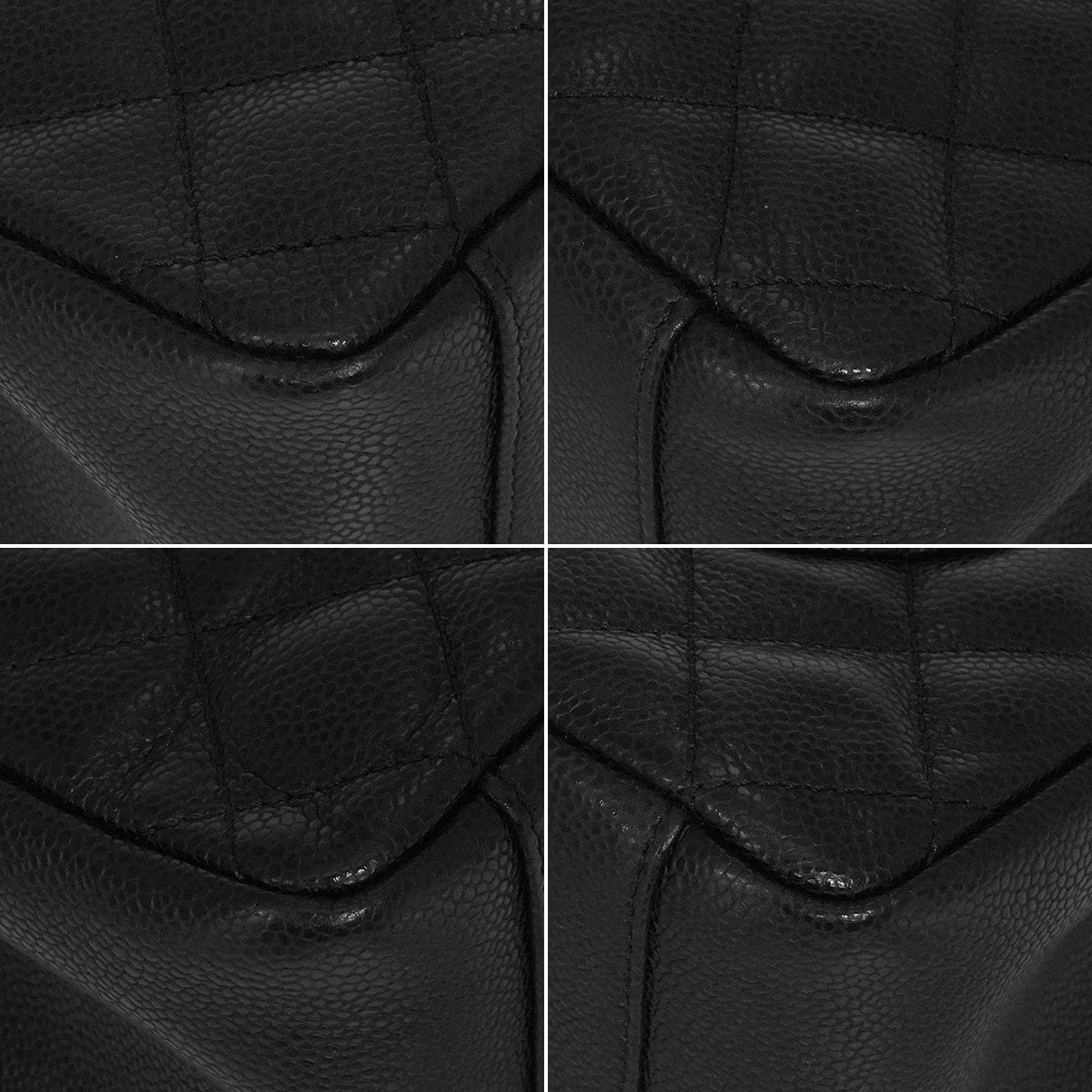 Luxury Promise Japan CHANEL GST BIG COCO TOTE BAG BLACK CAVIAR SKIN SILVER HARDWARE 90343613
