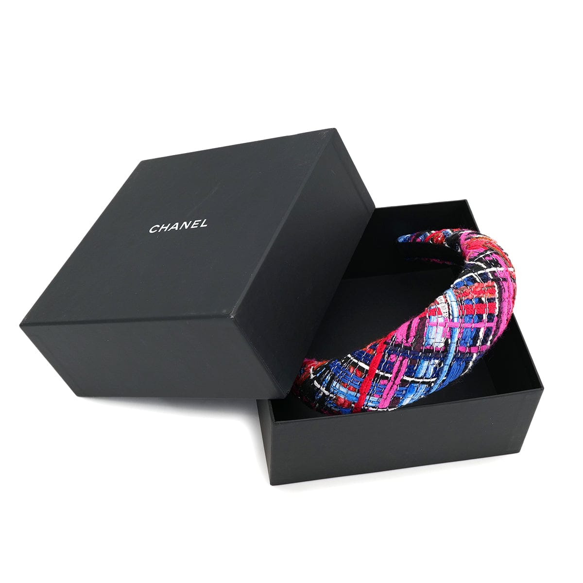 Luxury Promise Japan CHANEL HEADBAND COCOMARK MULTICOLOR TWEED HAIR ACCESSORY 90321036