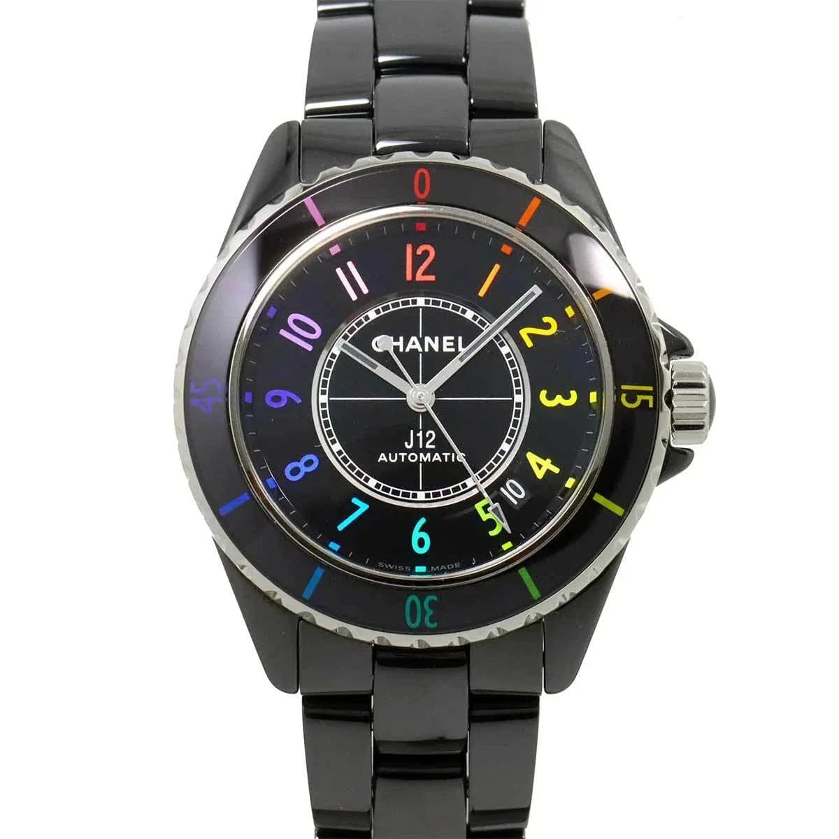 Luxury Promise Japan CHANEL J12 electro 38 H7122 Limited Automatic Black Mens Watch 90275646