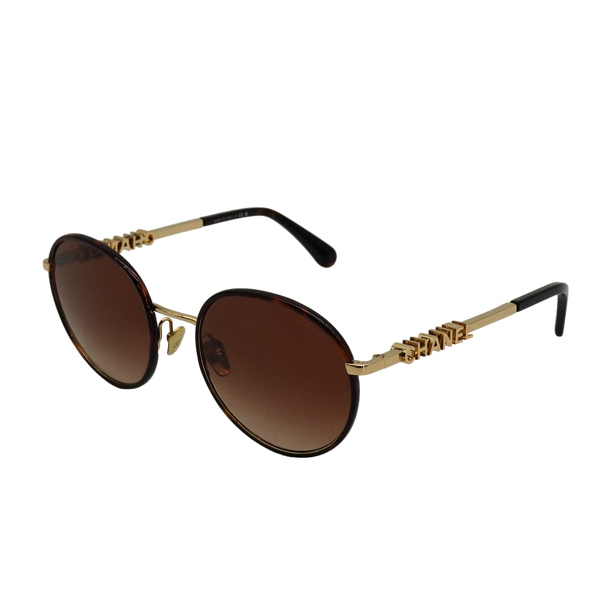 Luxury Promise Japan CHANEL LOGO SUNGLASSES BROWN EYEWEAR 90335657