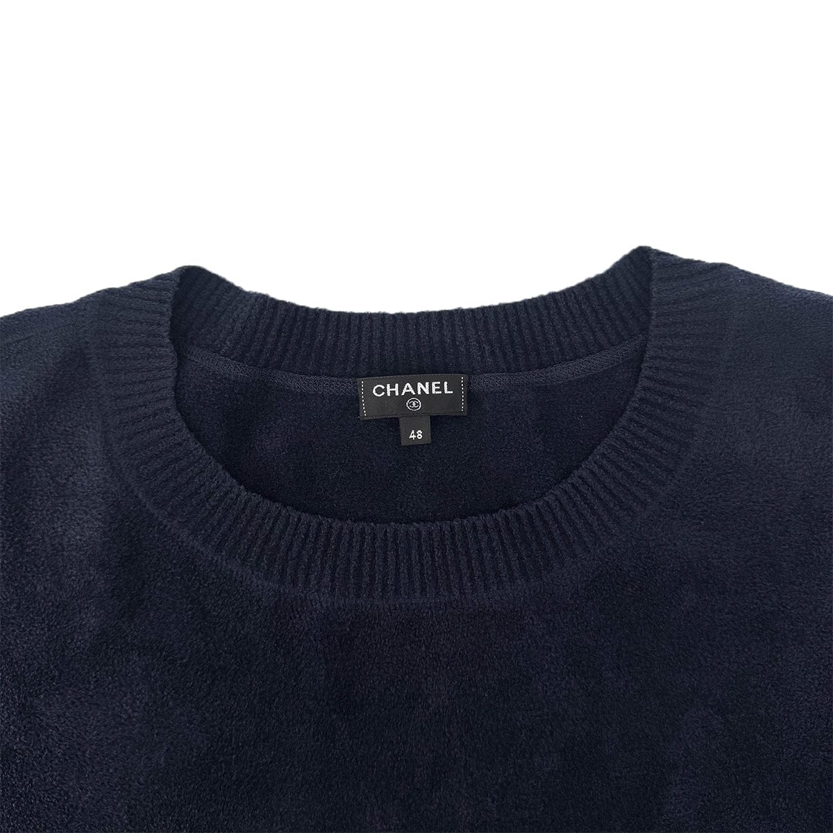 Luxury Promise Japan CHANEL LONG SLEEVE TOPS NAVY CUPRA 48 P57 RTW 90289575