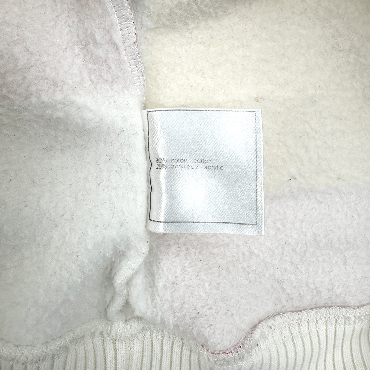 Luxury Promise Japan CHANEL MADEMOISELLE LONG SLEEVE SWEATSHIRT WHITE COTTON 40 01A RTW 90299334