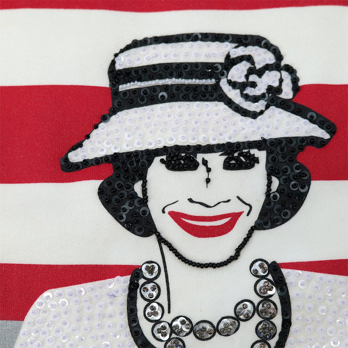 Luxury Promise Japan CHANEL MADEMOISELLE LONG SLEEVE SWEATSHIRT WHITE COTTON 42 01A RTW 90301749