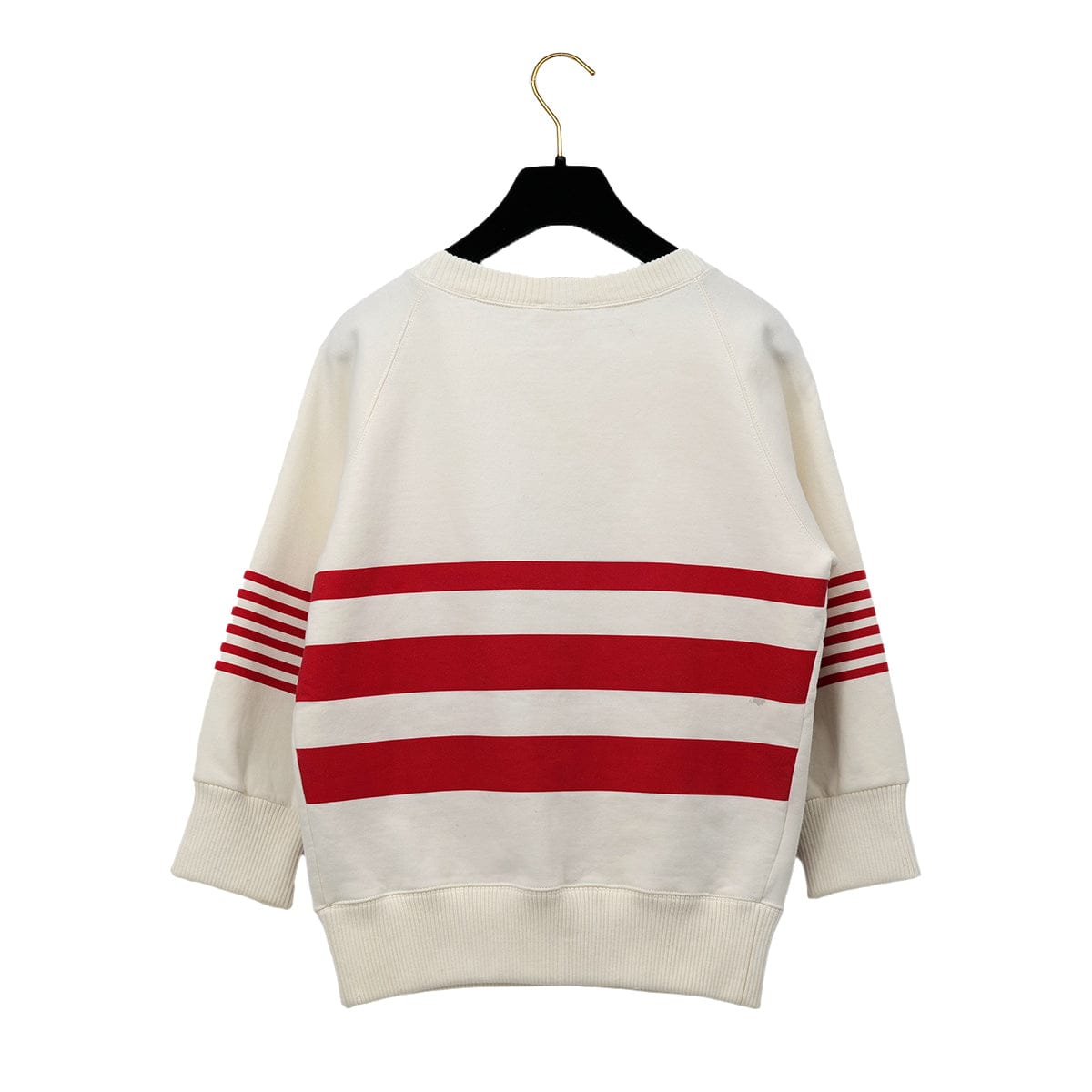 Luxury Promise Japan CHANEL MADEMOISELLE LONG SLEEVE SWEATSHIRT WHITE COTTON 42 01A RTW 90301749