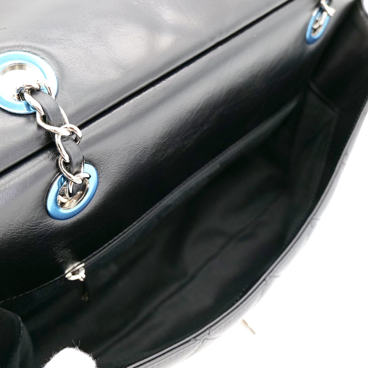 Luxury Promise Japan CHANEL MATELASSE 2WAY HAND CHAIN SHOULDER BAG BLACK LEATHER 90304700