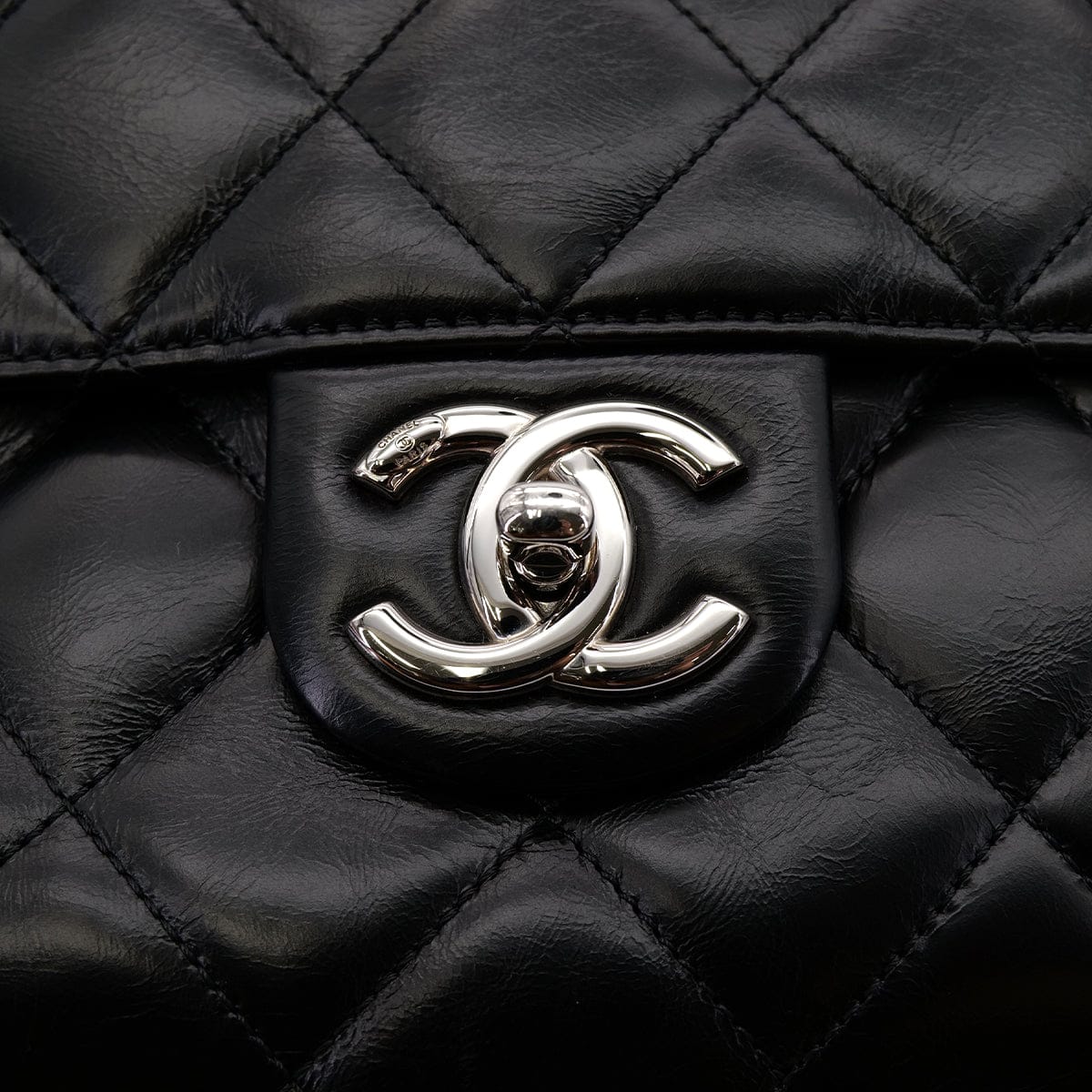 Luxury Promise Japan CHANEL MATELASSE 2WAY HAND CHAIN SHOULDER BAG BLACK LEATHER 90304700