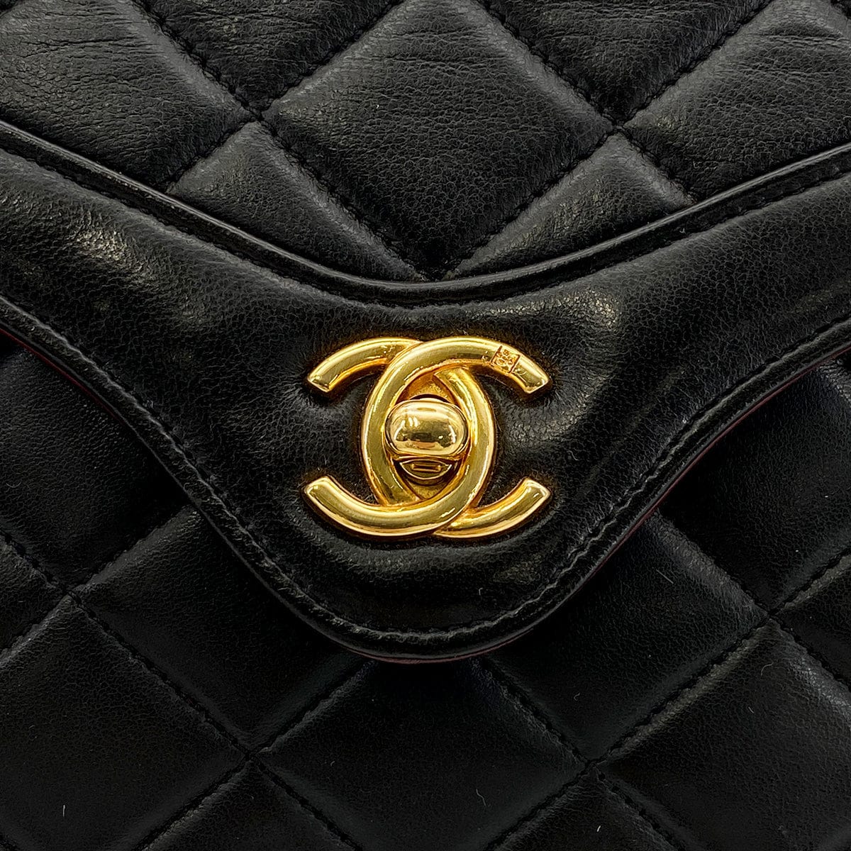 Luxury Promise Japan CHANEL MATELASSE CHAIN SHOULDER BAG BLACK LAMB SKIN 90272960