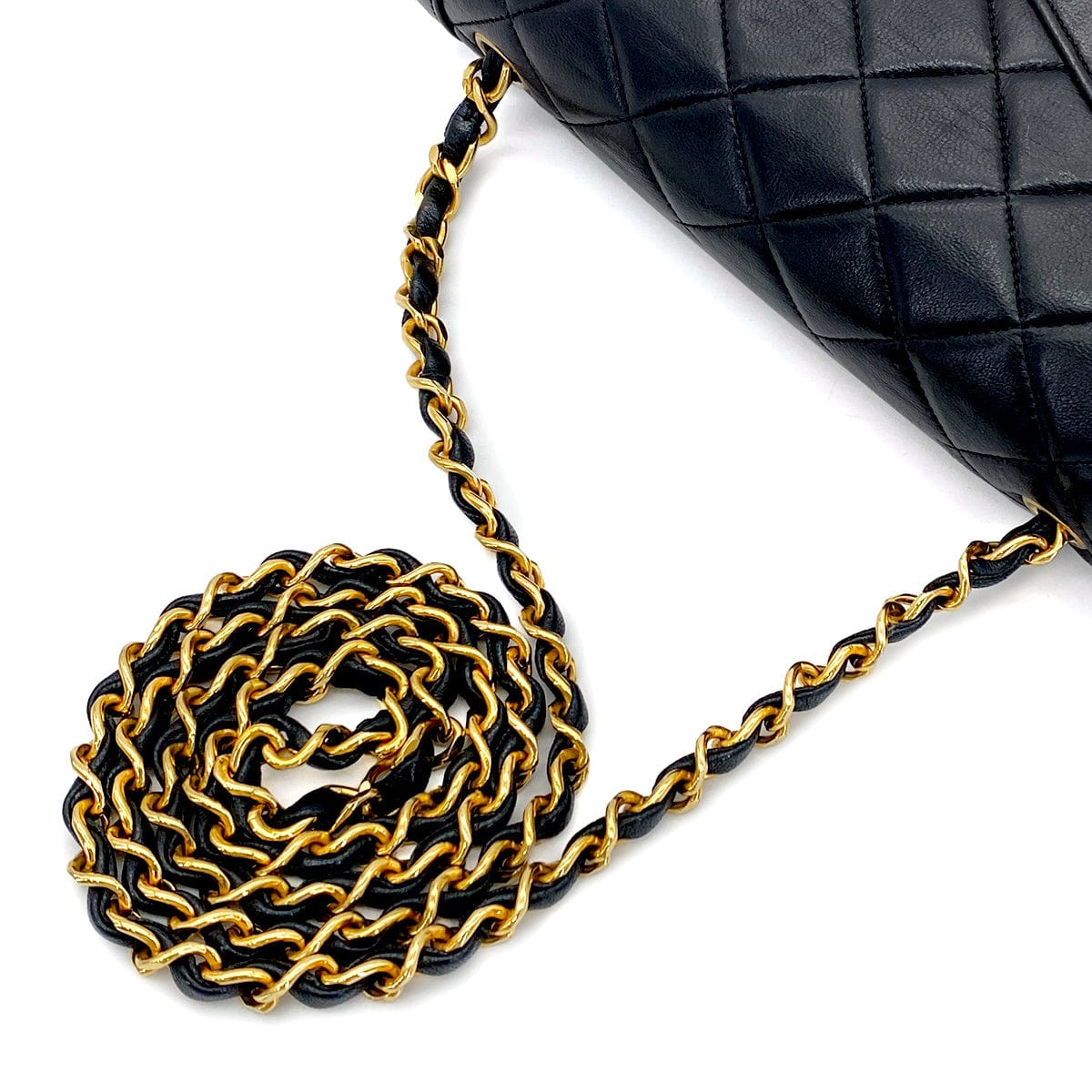 Luxury Promise Japan CHANEL MATELASSE CHAIN SHOULDER BAG BLACK LAMB SKIN 90272960