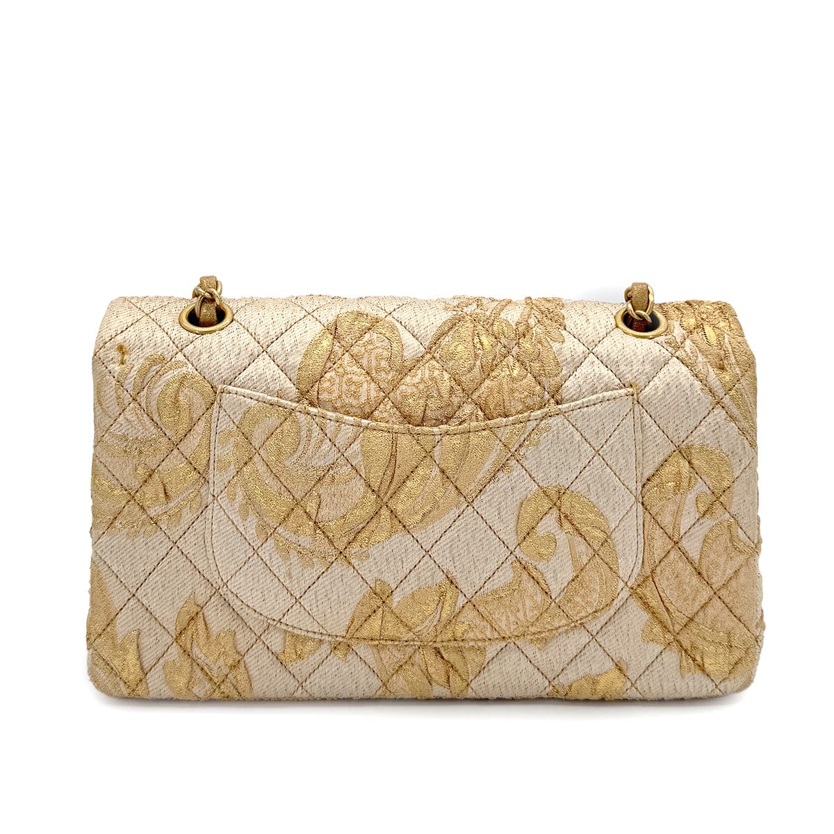 Luxury Promise Japan CHANEL MATELASSE CHAIN SHOULDER BAG GOLD JACQUARD 90279800