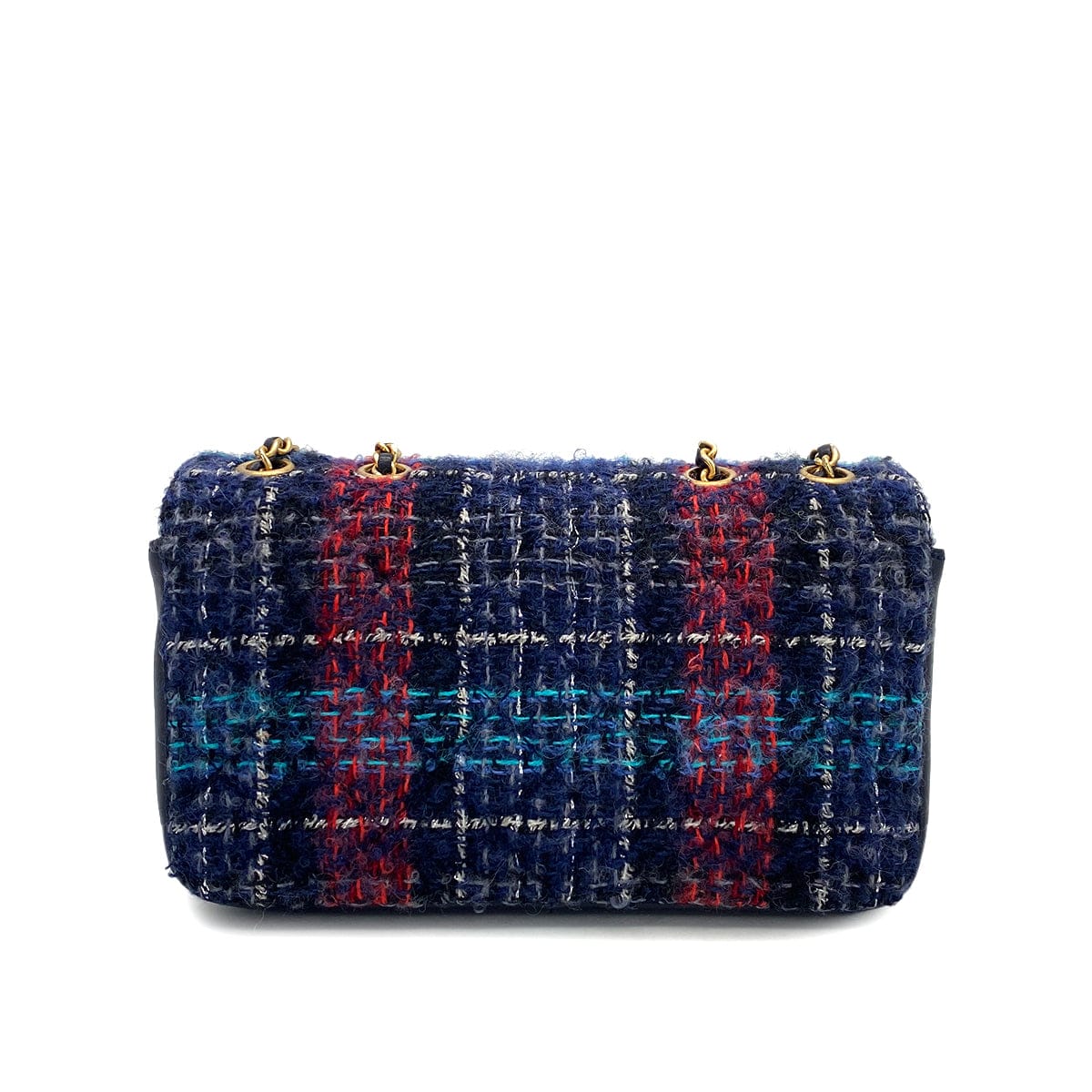 Luxury Promise Japan CHANEL MATELASSE CHAIN SHOULDER BAG MULTICOLOR TWEED GOLD HARDWARE 90317288