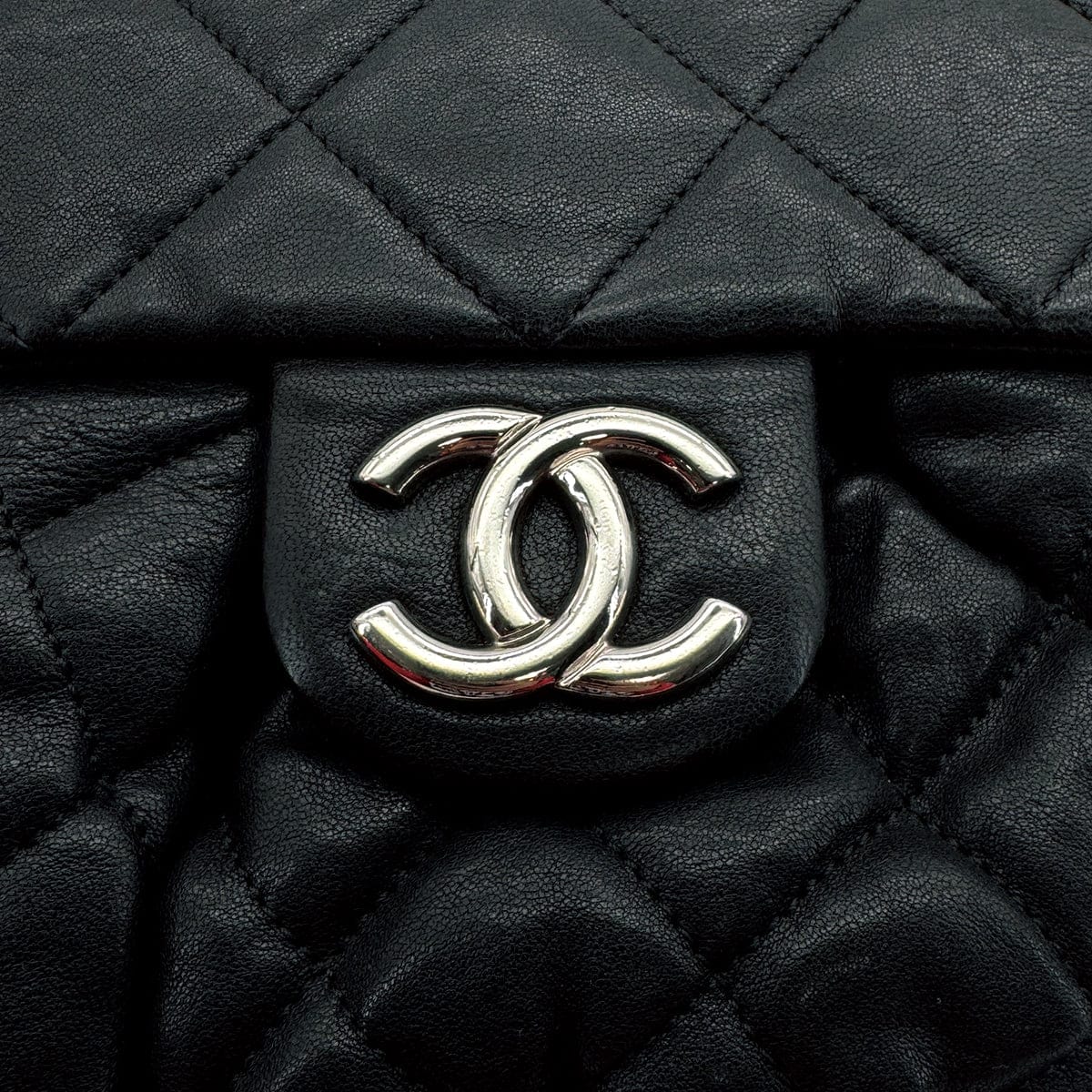Luxury Promise Japan CHANEL MATELASSE COCOMARK CHAIN AROUND SHOULDER BAG BLACK LEATHER 90309812