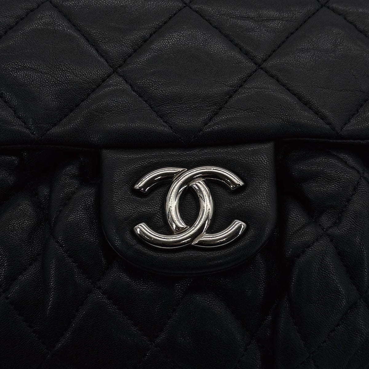 Luxury Promise Japan CHANEL MATELASSE COCOMARK CHAIN AROUND SHOULDER BAG BLACK LEATHER 90315879