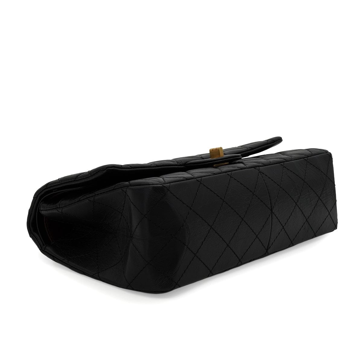 Luxury Promise Japan CHANEL MATERASSE 2.55  CHAIN SHOULDER BAG BLACK LEATHER GOLD HARDWARE 90345071