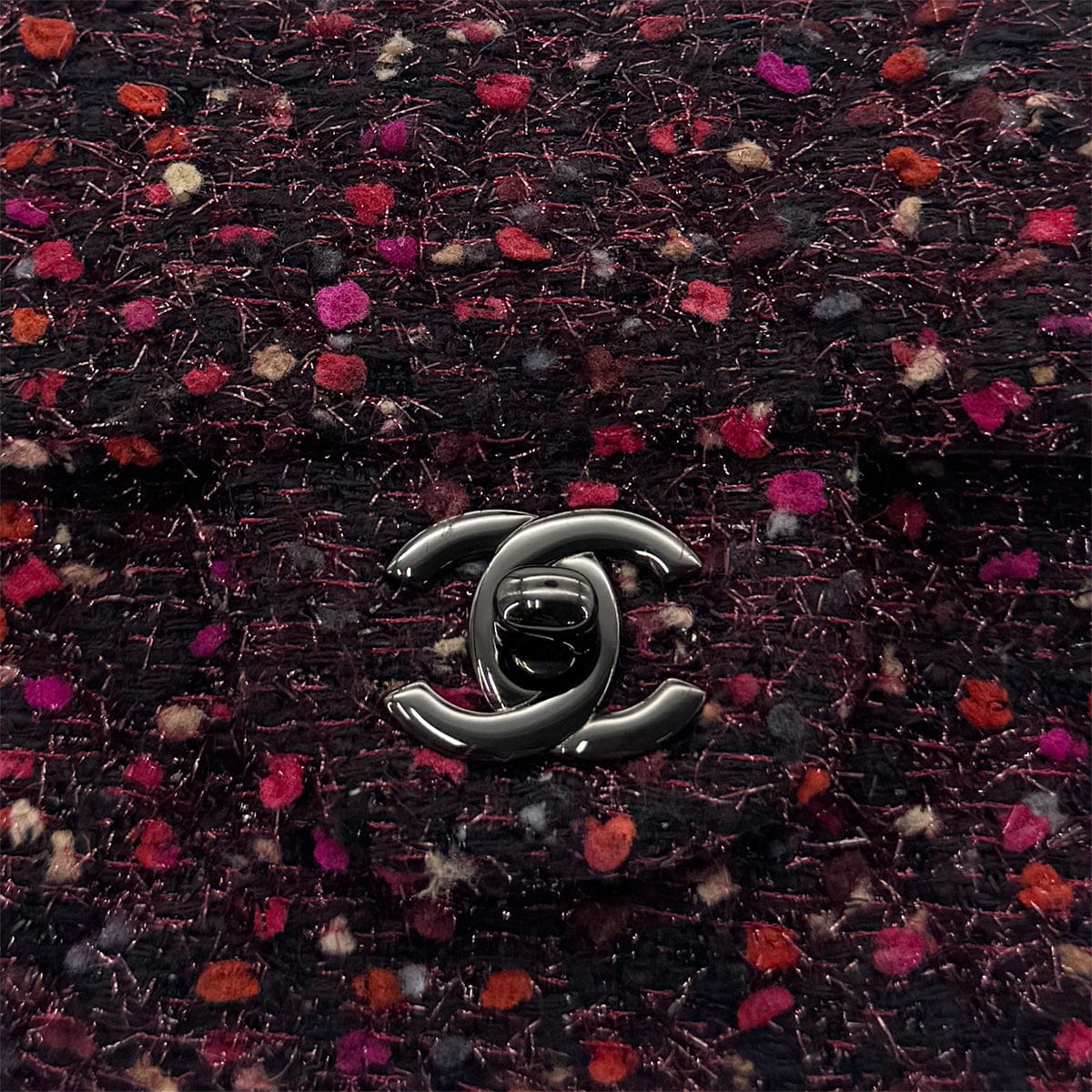 Luxury Promise Japan CHANEL MINI MATELASSE 20 CHAIN SHOULDER BAG BLACK PINK TWEED 90294980