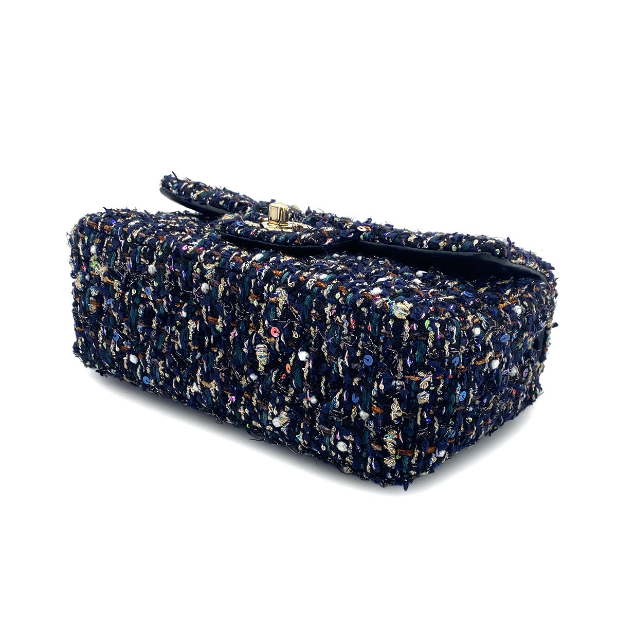 Luxury Promise Japan CHANEL MINI MATELASSE 20 CHAIN SHOULDER BAG MULTICOLOR TWEED 90301697