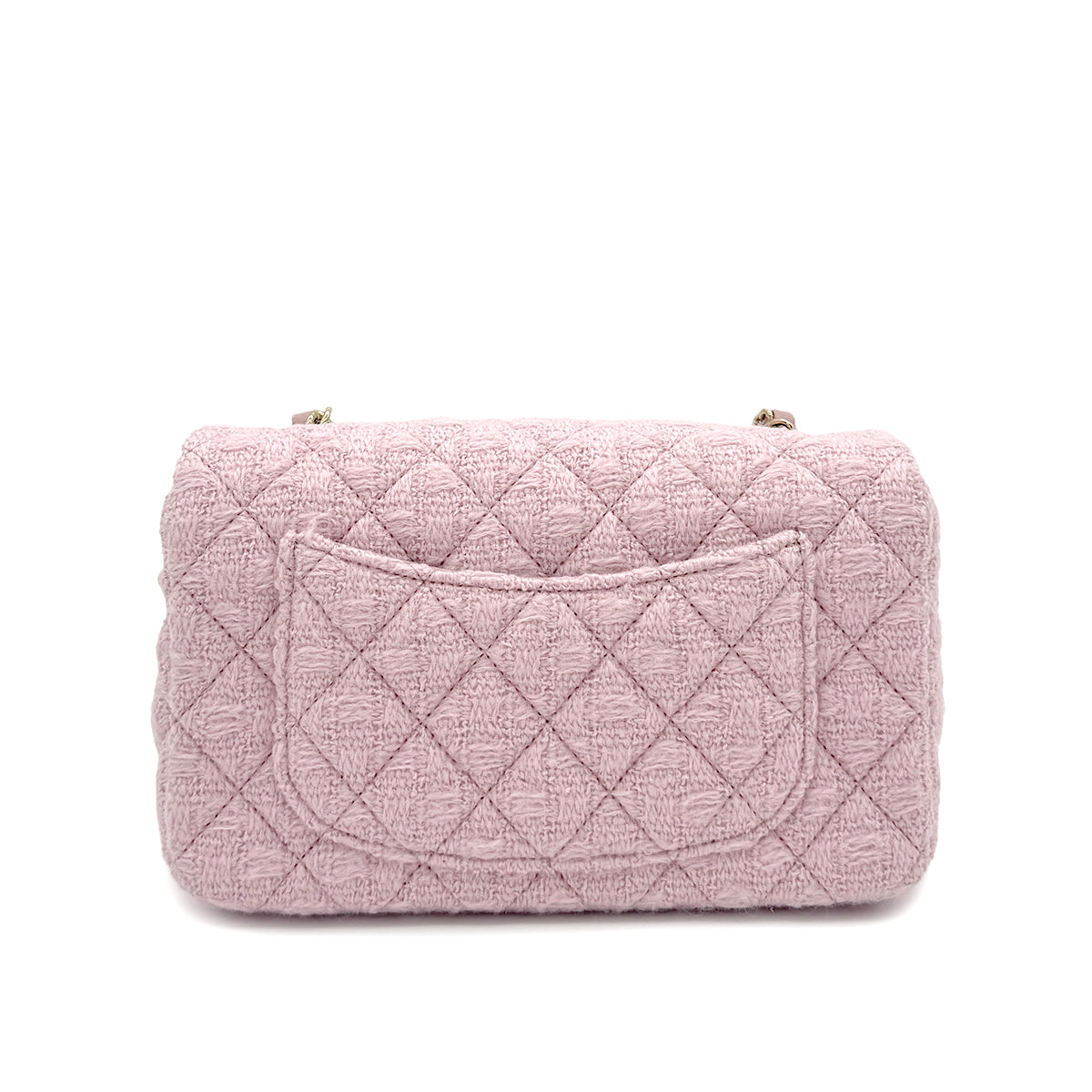 Luxury Promise Japan CHANEL MINI MATELASSE 20 CHAIN SHOULDER BAG PINK TWEED 90294827