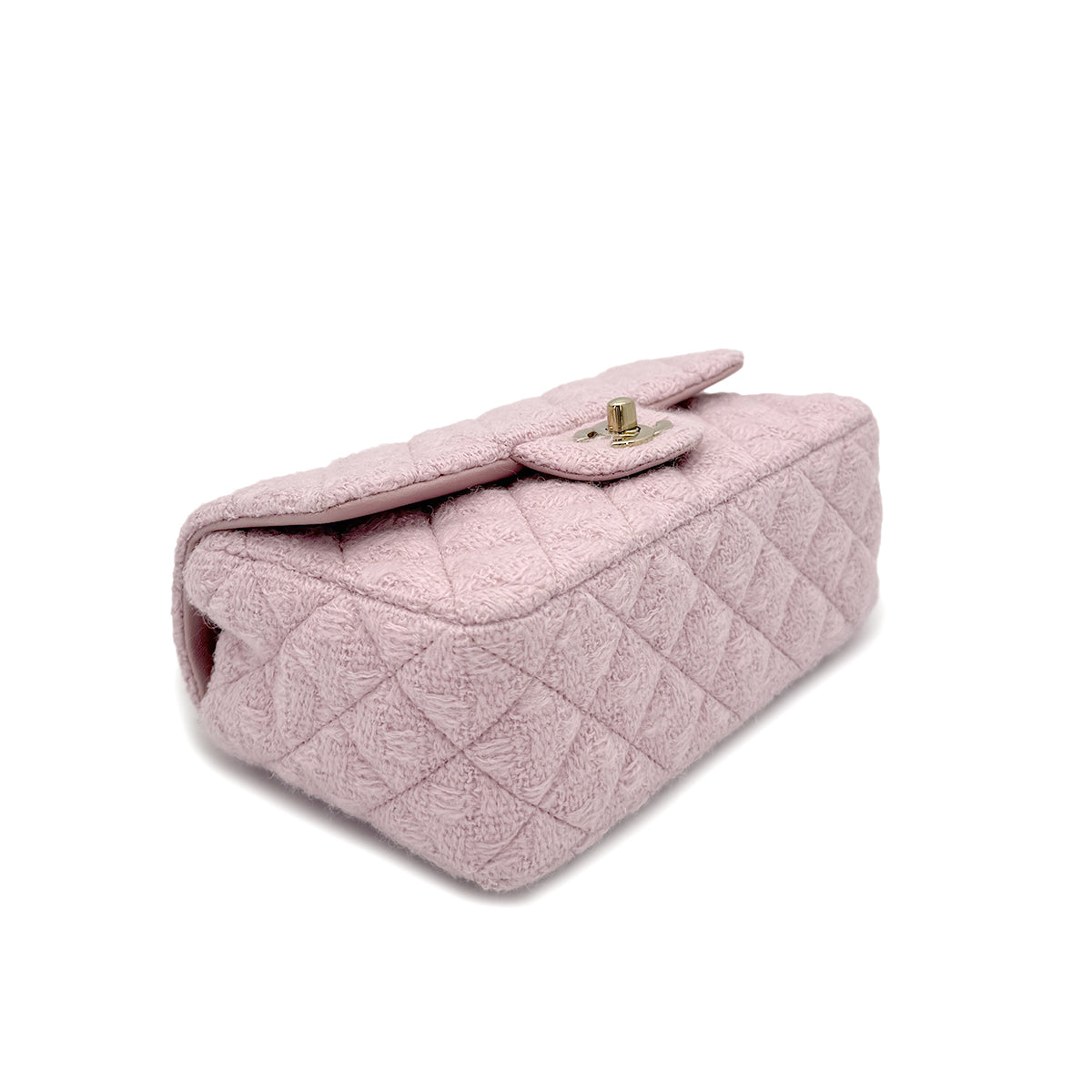Luxury Promise Japan CHANEL MINI MATELASSE 20 CHAIN SHOULDER BAG PINK TWEED 90294827