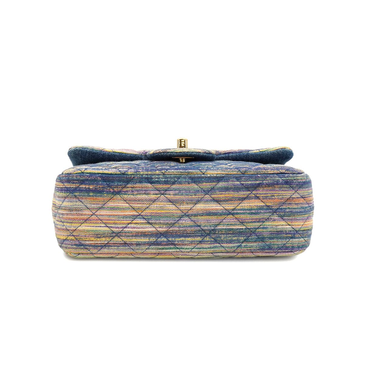 Luxury Promise Japan CHANEL MINI MATELASSE CHAIN SHOULDER BAG MULTICOLOR DENIM GOLD HARDWARE 90334871