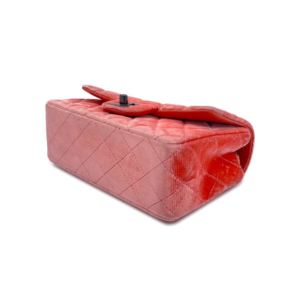 Luxury Promise Japan CHANEL MINI MATELASSE CHAIN SHOULDER BAG RED VELOR 90270802