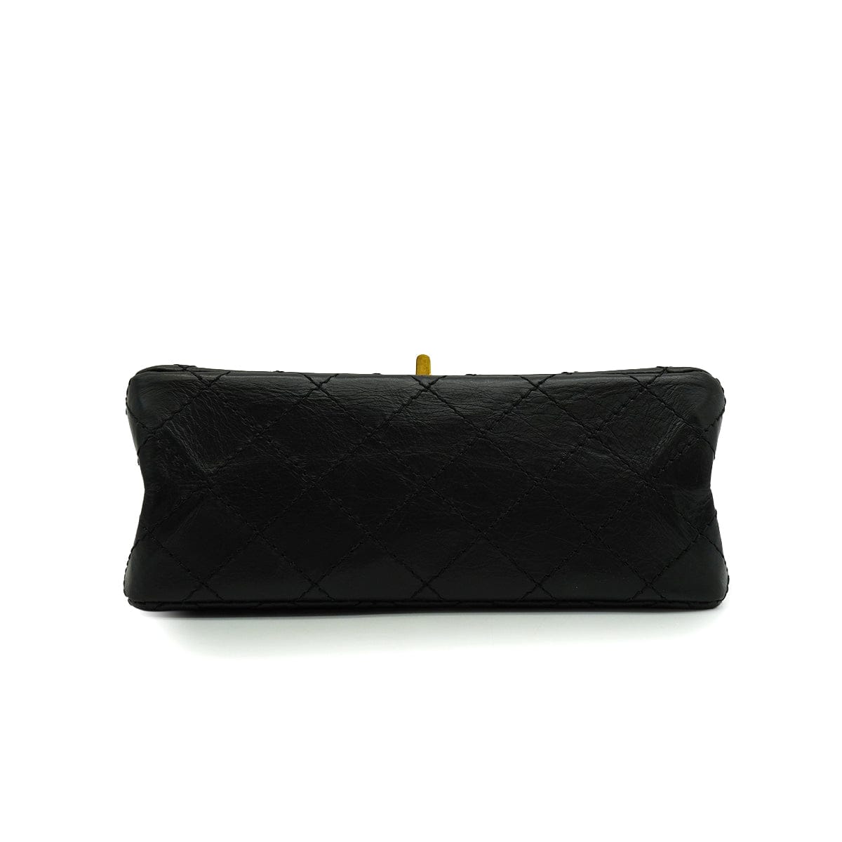 Luxury Promise Japan CHANEL MINI MATERASSE 2.55 LUCKY CHARM CHAIN SHOULDER BAG BLACK LEATHER GOLD HARDWARE 90344450