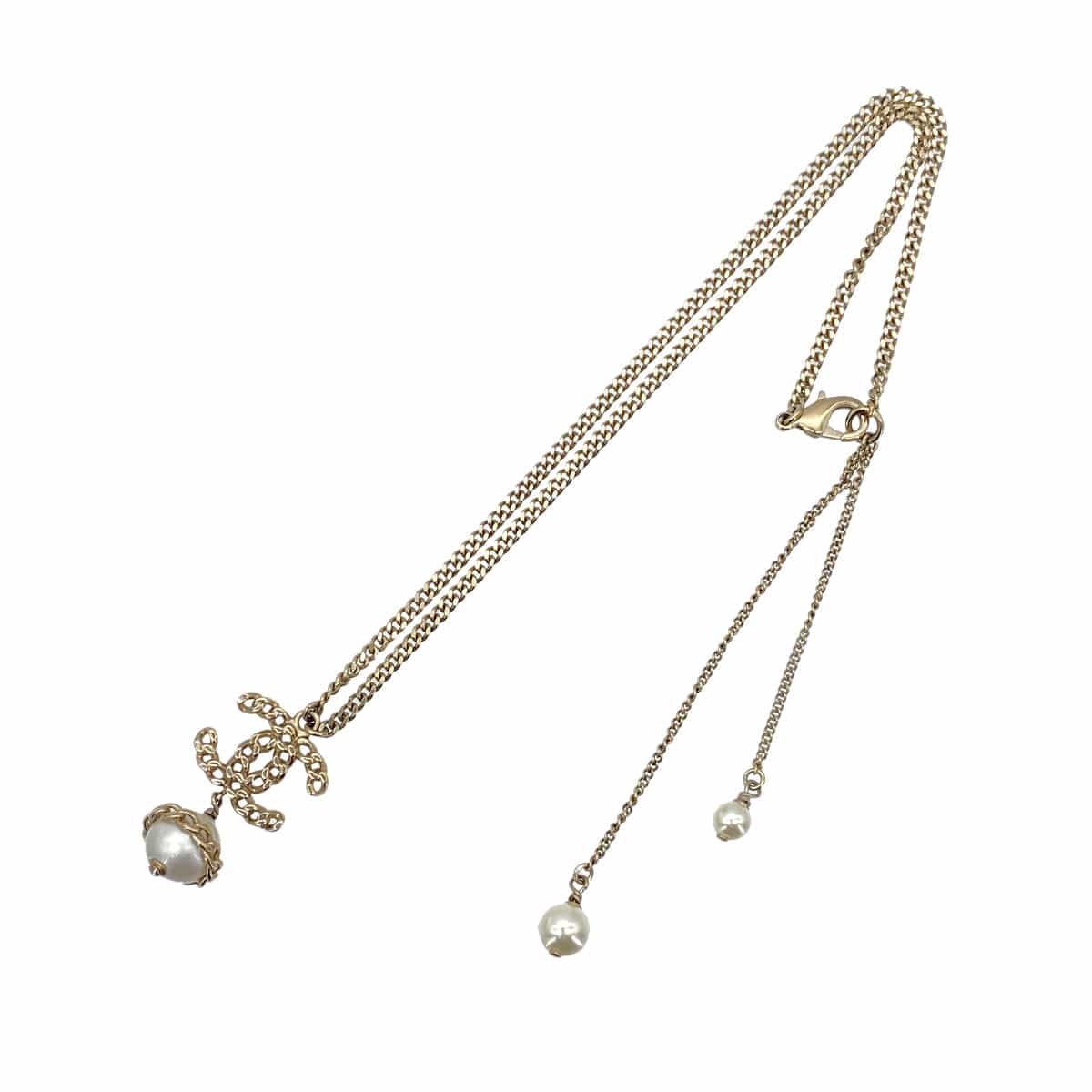Luxury Promise Japan CHANEL NECKLACE COCOMARK FAKEPEARL ACCESSORY B16B 90269888