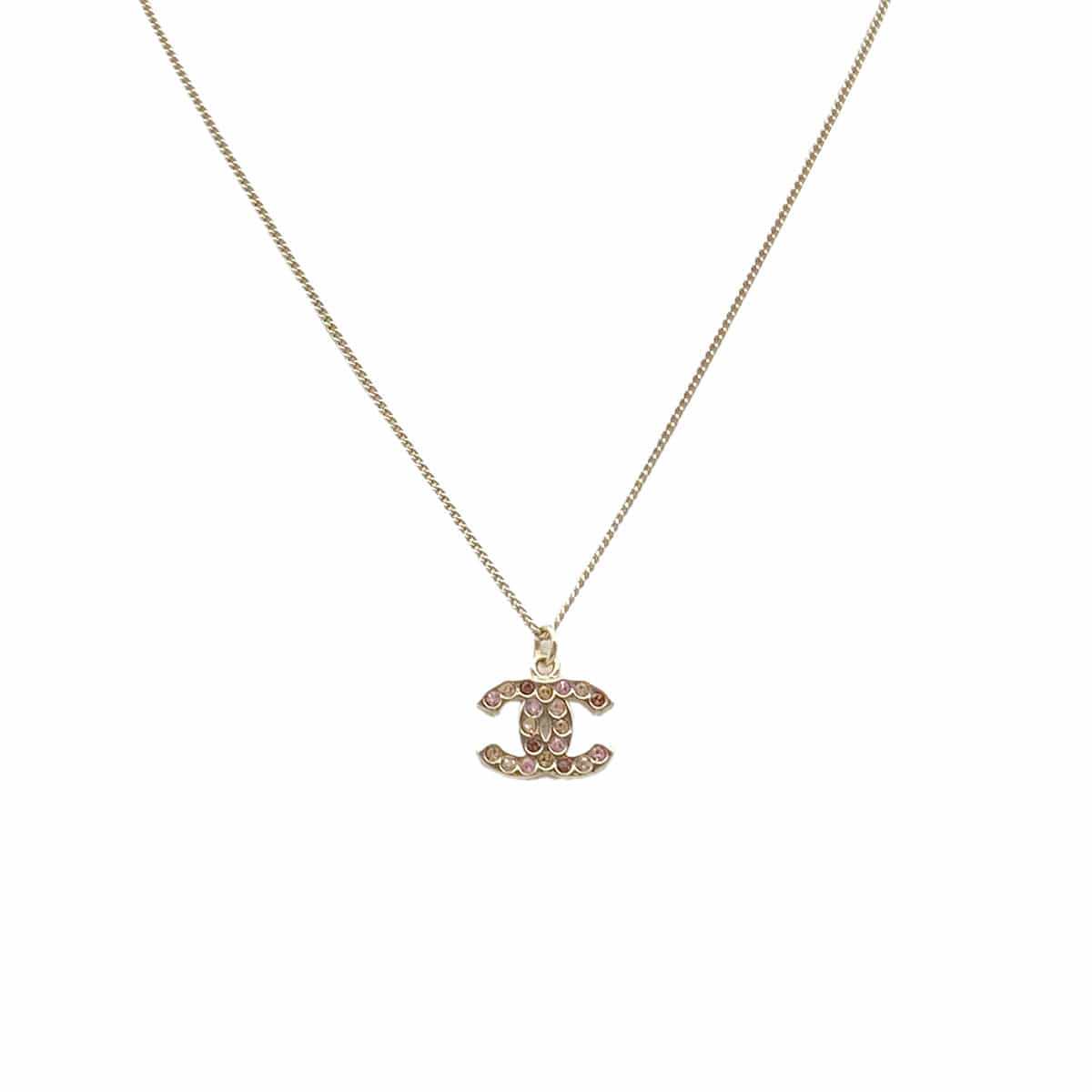 Luxury Promise Japan CHANEL NECKLACE COCOMARK RHINESTONE ACCESSORY 08A 90280320