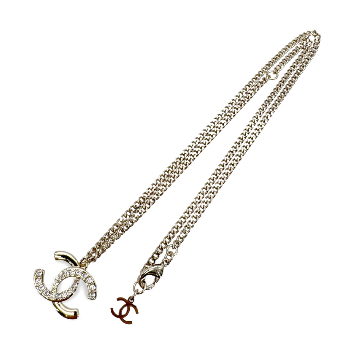 Luxury Promise Japan CHANEL NECKLACE COCOMARK RHINESTONE ACCESSORY L24P 90268847
